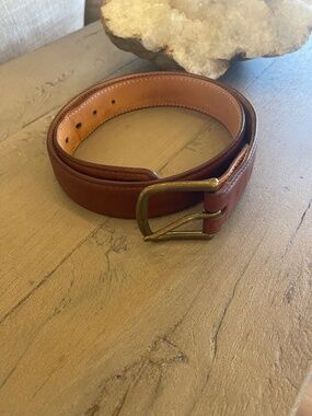 Tecovas Brown Genuine US Calfskin Leather Belt Mens Size 40 Handmade In Mexico